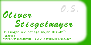 oliver stiegelmayer business card